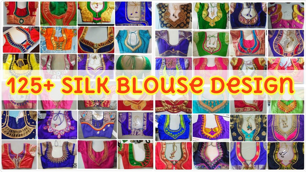 silk #blouse #design 125+ Silk Blouse Design | Blouse Back Neck ...