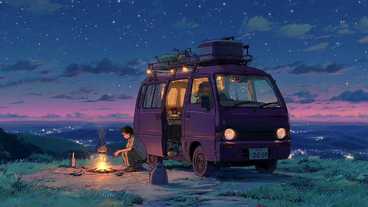 🚐 Lofi Van Roadtrip Chill | Nonstop Night Drive Beats for Study & Relax