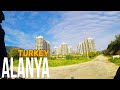 Antalya Turkey 4K walking tour The road from Azura Park to the beach | Virtual Cycling April 2022