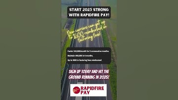 Start 2025 Strong with Rapidfire Pay! #cashflow #factoring #trucking #freightfactoring