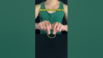 Rubber Band Break And Restore Magic Trick 💫🔥 #shorts #magic #trending #ytshorts