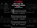 【BASS TAB】SAMURAI X OST | L'ARC~EN~CIEL - NIJI #shorts #basstabs #larcenciel