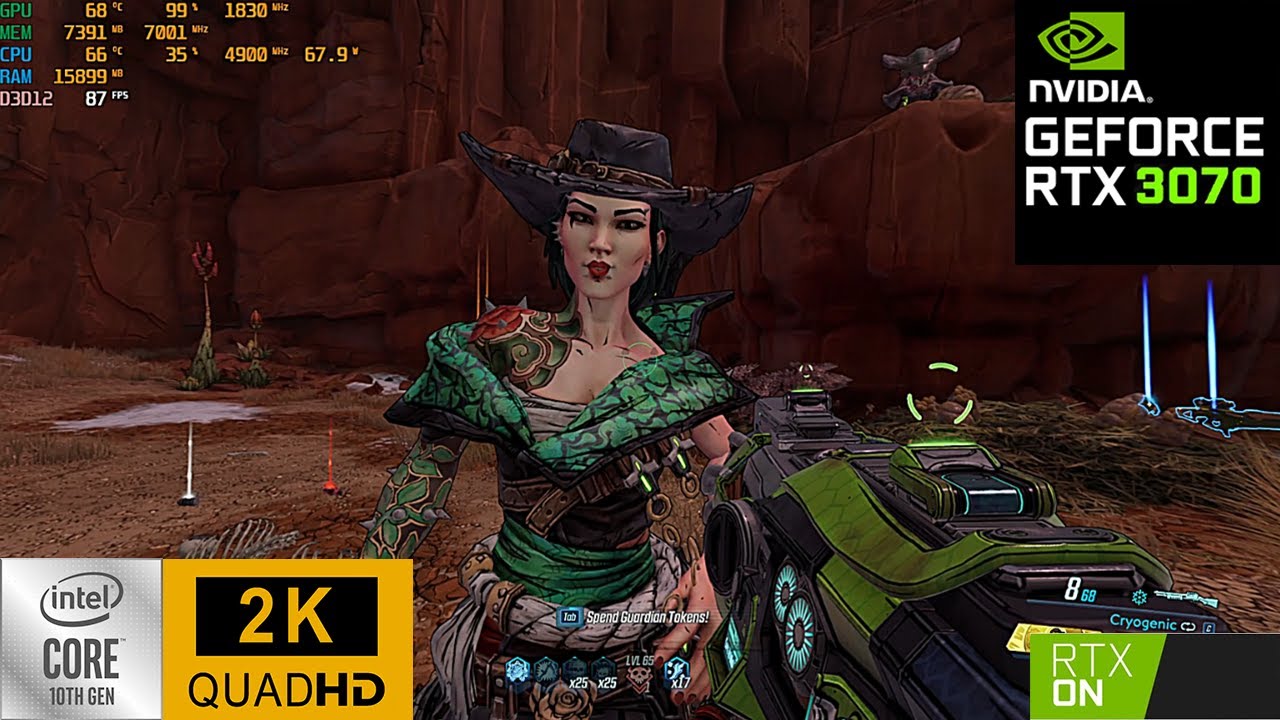 Borderlands 3. RTX 3070 Benchmark. Ultra Settings