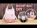 DIY PRETTY SHOULDER BAG | How to Make a Bucket Bag Eeay Tutorial [sewingtimes]