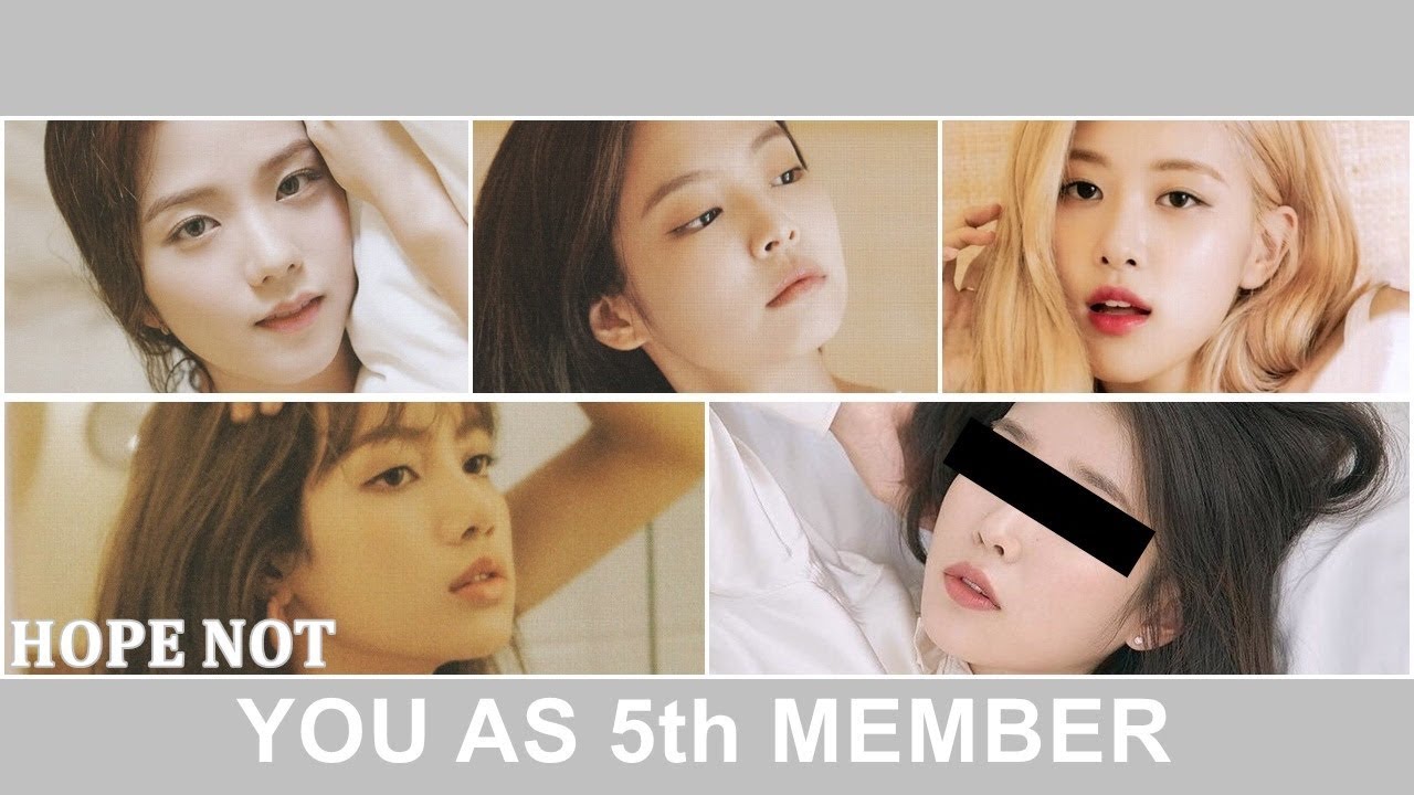 아니길 - 블랙핑크 [다섯 멤버 노래방 버전] (선 분포) 컬러 코딩 가사 한글/Rom