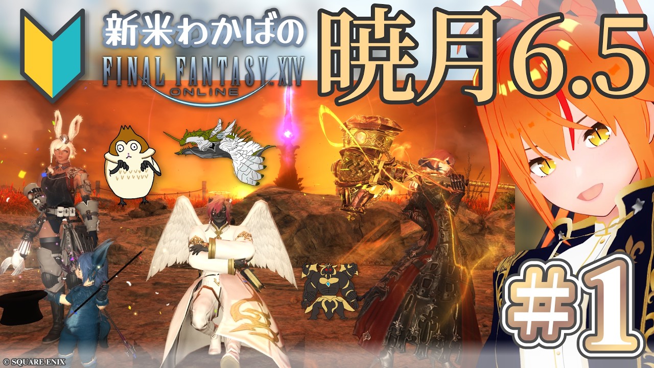 【 #ff14 暁月6.5 2話 完全初見】ゼロってもしかして!?新米若葉🔰メスロスガルの暗黒ナイト! 【Meteor #朱猫ヒビキ 】