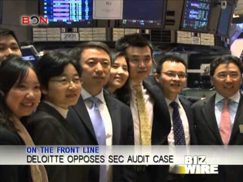 Deloitte opposes SEC audit case - Biz Wire - January 14,2013 - BONTV China