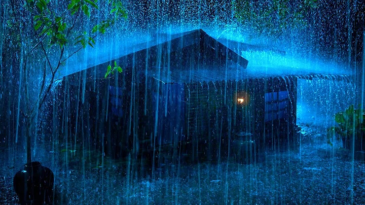 (NO ADS) It'S So Easy To Sleep Instantly With Torrential Rainstorm On Tin Roof & Very Huge Thunder