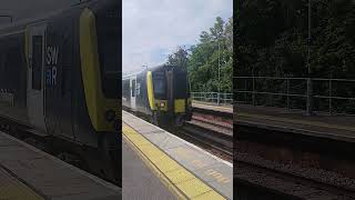 Class 444016 & 444010 SWR speeding Through Basingstoke Bound for London Waterloo#train#swr#railway