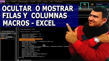 ❎✅Como OCULTAR y MOSTRAR celdas, rangos, filas y columnas con MACROS en  EXCEL😱