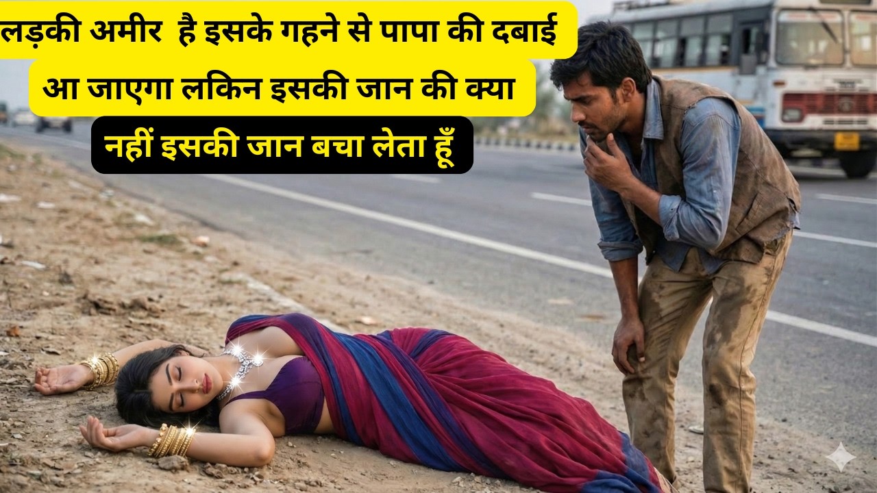 करोड़पति लड़की सड़क पर बेसुध पड़ी थी    फिर गरीब लड़के ने उठाया फायदा या बचाई जान hearttouchingstory