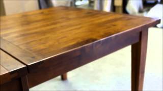 For more information on our Jacoby Dining Table, please visit our website, www.amishfurniturefactory.com. Thanks for watching!