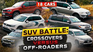 SUV Battle 2021: Crossovers versus OffRoaders | Pajero, Tiguan, Outback, Touareg, Land Cruiser, X5