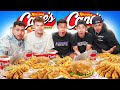 Eating EVERYTHING from Raising Canes Menu! Ft Jesser Trav Efron &amp; Johnny