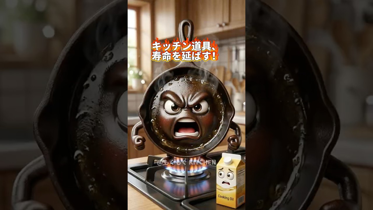 キッチン道具、寿命を延ばす! #aiアニメ #aianimation #ショート動画