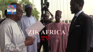 WATCH- FCT MINISTER Nyesom Wike Received President OF Senegal, Bassirou Diomayye Faye.