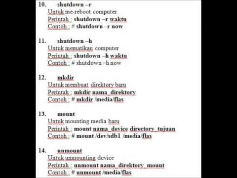 Tutorial Perintah Dasar Text Mode di OS Linux