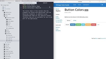Creating Sections in a Living Style Guide