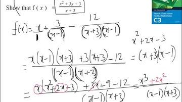 C3-Edexcel Algebra Fractions Chapter 1 Section E- Q4