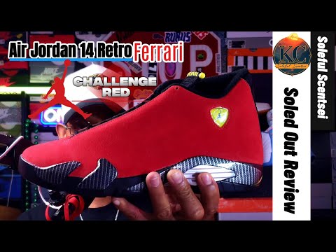 Air Jordan 14 “Ferrari” Challenge Red On-Feet Look & Full  display picture 1