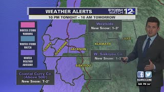 Monday, December 27th Evening Weather