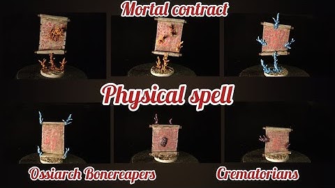 Mortal Contract [ENG] Psysical spell Crematorians Ossiarch Bonereapers - Scroll Creation