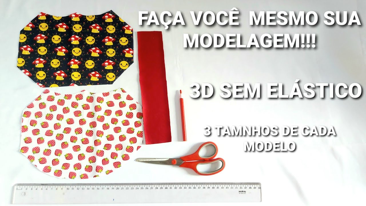 FACE MASK😷 A MÁSCARA 3D SEM ELÁSTICO!! VOCÊ MODELA DE ACORDO COM SUA ORELHA!! SUPER CONFORTÁVEL