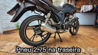 Pneu 2.75 na traseira