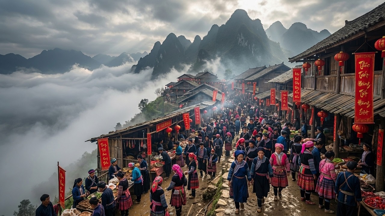Горный рынок перед Новым годом во Вьетнаме 🇻🇳 | Рынок Бак Ха