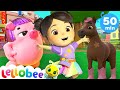 Smiling makes it better! | Lellobee City Farm Kids Songs | Moonbug Kids After School