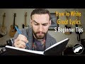 How to write great lyrics  5 tips for beginners