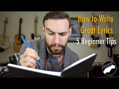 Video: How To Write Lyrics For A Song