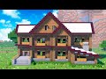 Большой Красивый Особняк в Майнкрафт - Как построить деревянный дом Minecraft