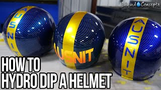 HOW TO HYDRO DIP A MOTORCYCLE HELMET | Liquid Concepts | Weekly Tips and Tricks