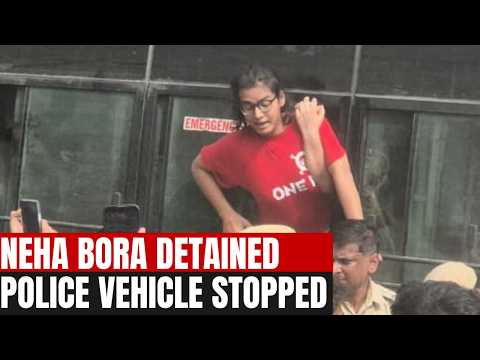 GYANESH KUMAR ROW | CJP Protest: Protesters Confront Police Vehicles Carrying Detained NEHA BORA |