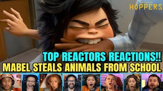 Reactors React to Mabel Steals Animals from School | Hoppers (2026)