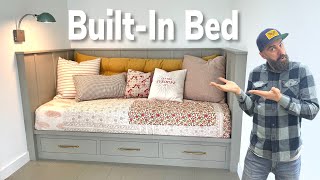 Cabinet Building Made Easy || Easy BuiltIn Bed