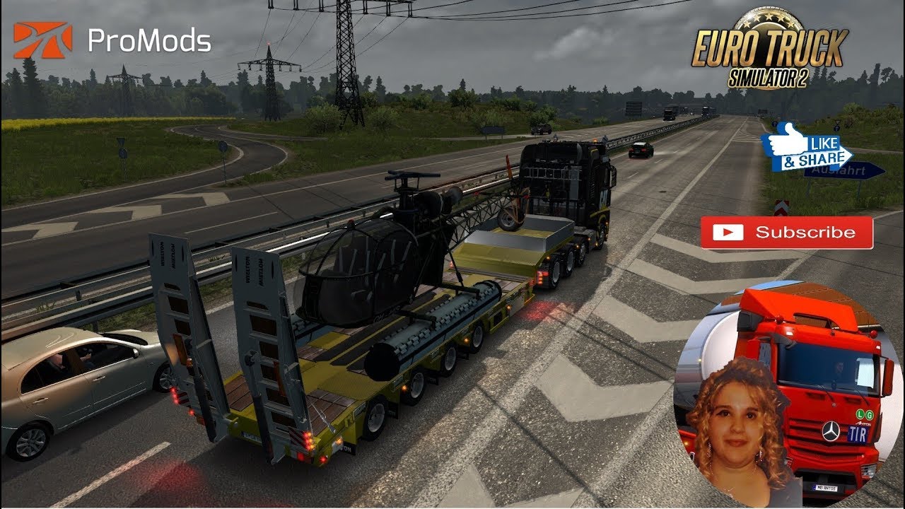 Euro Truck Simulator 2 (1.34) Ownable Overweight Trailer Wielton NJ4 v1.6 + DLC's & Mods