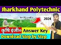 Jharkhand Polytechnic Agriculture Engineering Answer Key Realise 2024 Download link