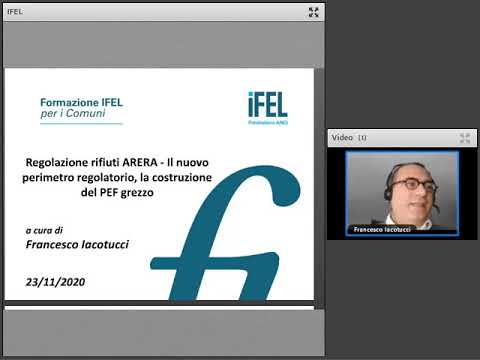 23/11/2020 - Regolazione rifiuti ARERA - Nuovo perimetro regolatorio, la costruzione del PEF grezzo