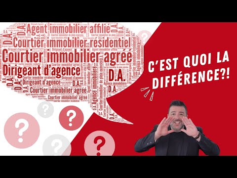 Vidéo: Différence Entre Agent Immobilier Et Courtier