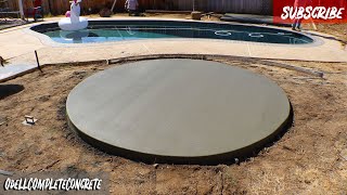 How to Pour a Perfect Concrete Circle Slab for a Firepit