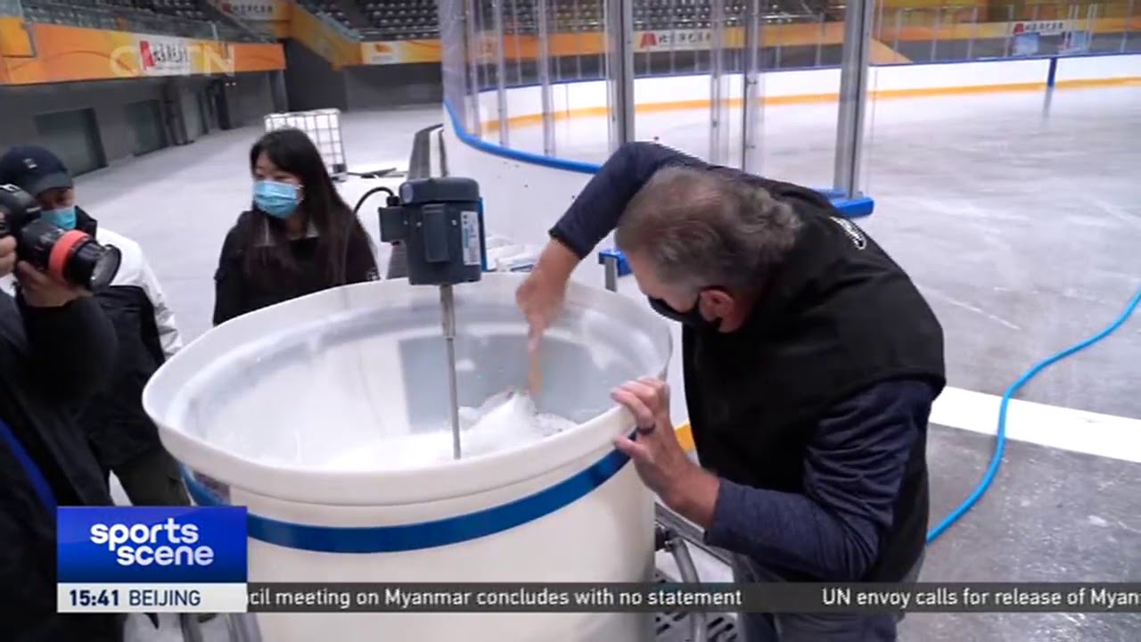 Beijing 2022 | 2008 Games legacy venue for gymnastics is transformed for ice-hockey venue.