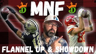 NFL DFS DraftKings Showdown Picks LIVE Strategy For Saints-Chiefs Monday Night Football Lineups