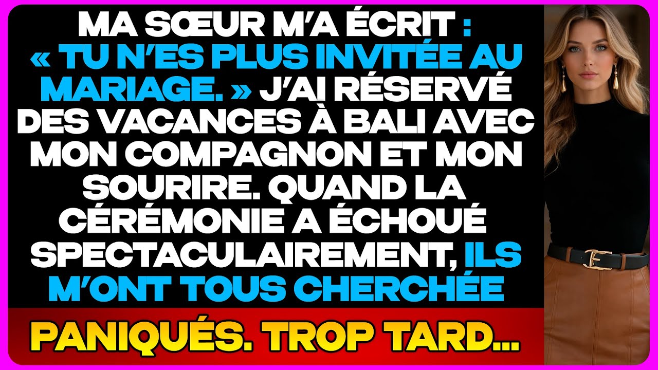Ma Famille M’a Rayée De La Liste D’invités Du Mariage… Quand Tout A Tourné Au Désastre, Ils Ont S