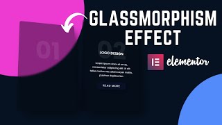 Elementor glass effect | Glassmorphism | Elementor tips and tricks