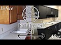 DIY Rental Kitchen MAKEOVER Under $50 + DIY MARBLE COUNTER TOPS | AFFORDABLE Kitchen UPGRADE | 2020