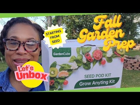 Unboxing SEED POD KIT & HYDROPONICS Seed Sowing for Fall #gardencube  #hydroponicsystem