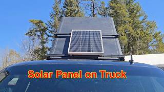 Solar Panel Install on Truck Tent Rack Drilling and Screwing Camping Overland