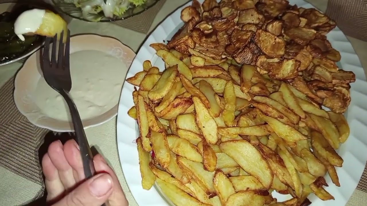 اليوم عملت لفت وبطاطا مقلية وساويت حلو كاسترد بموز 😋